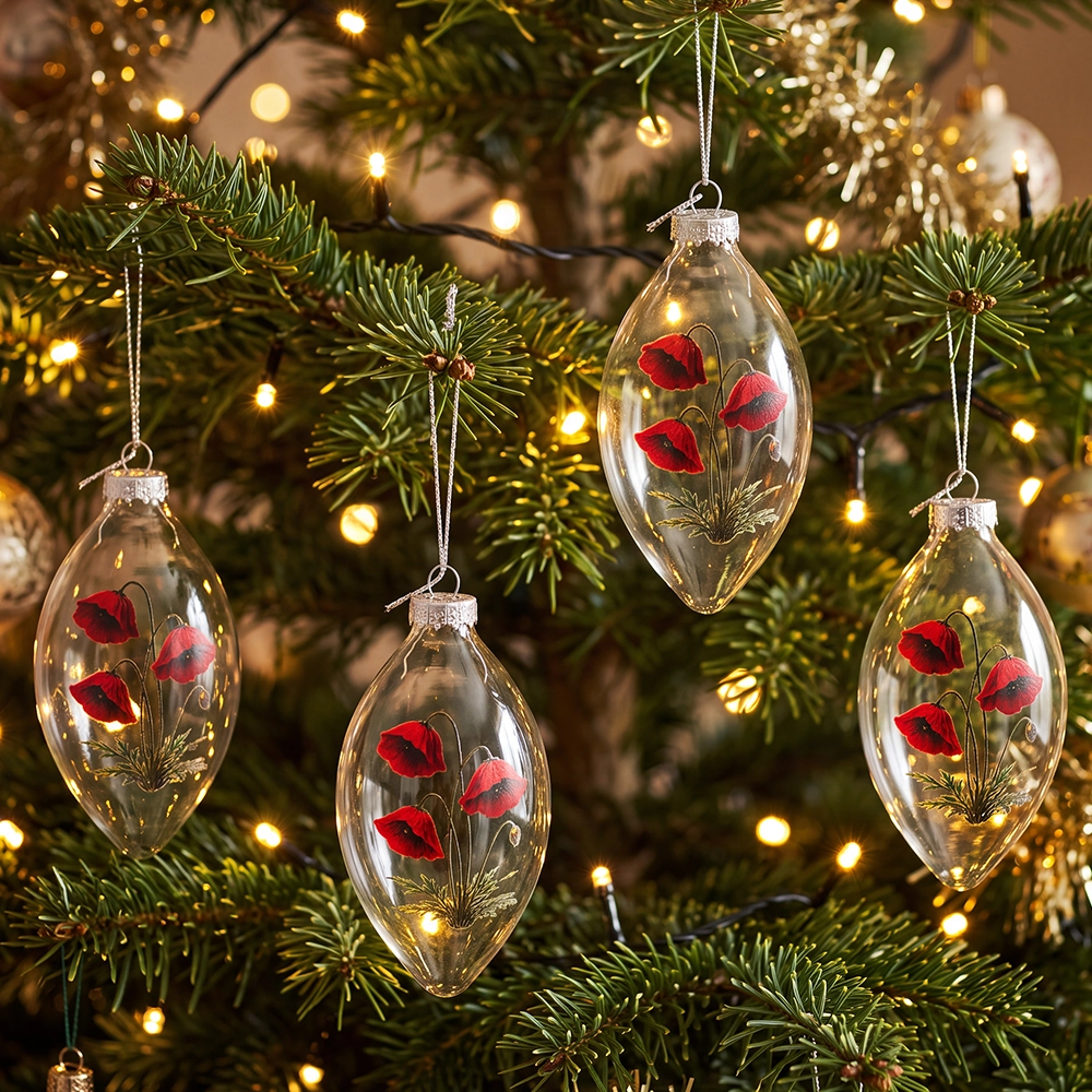 Forever Christmas Baubles hanging on a Christmas tree